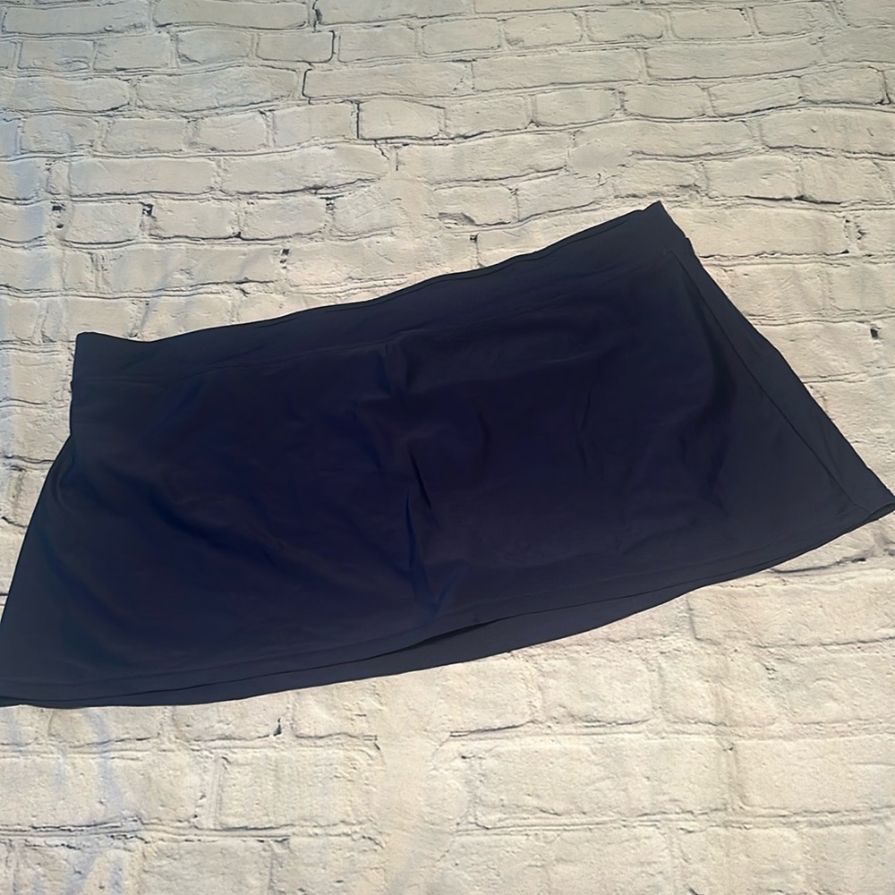 Basic Editions Navy Swim Skirt